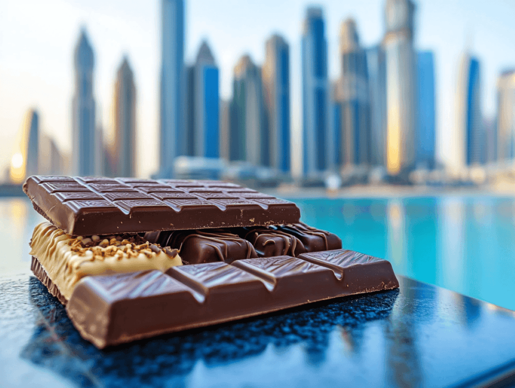 Luxurious Dubai chocolate bar