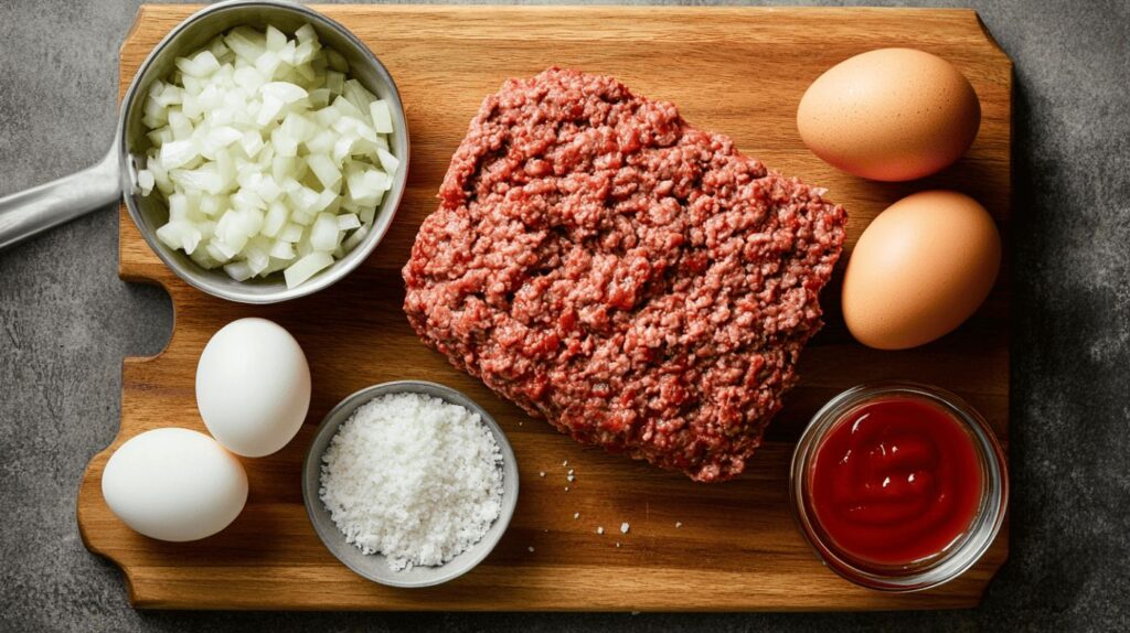 Ingredients for Cracker Barrel Meatloaf
