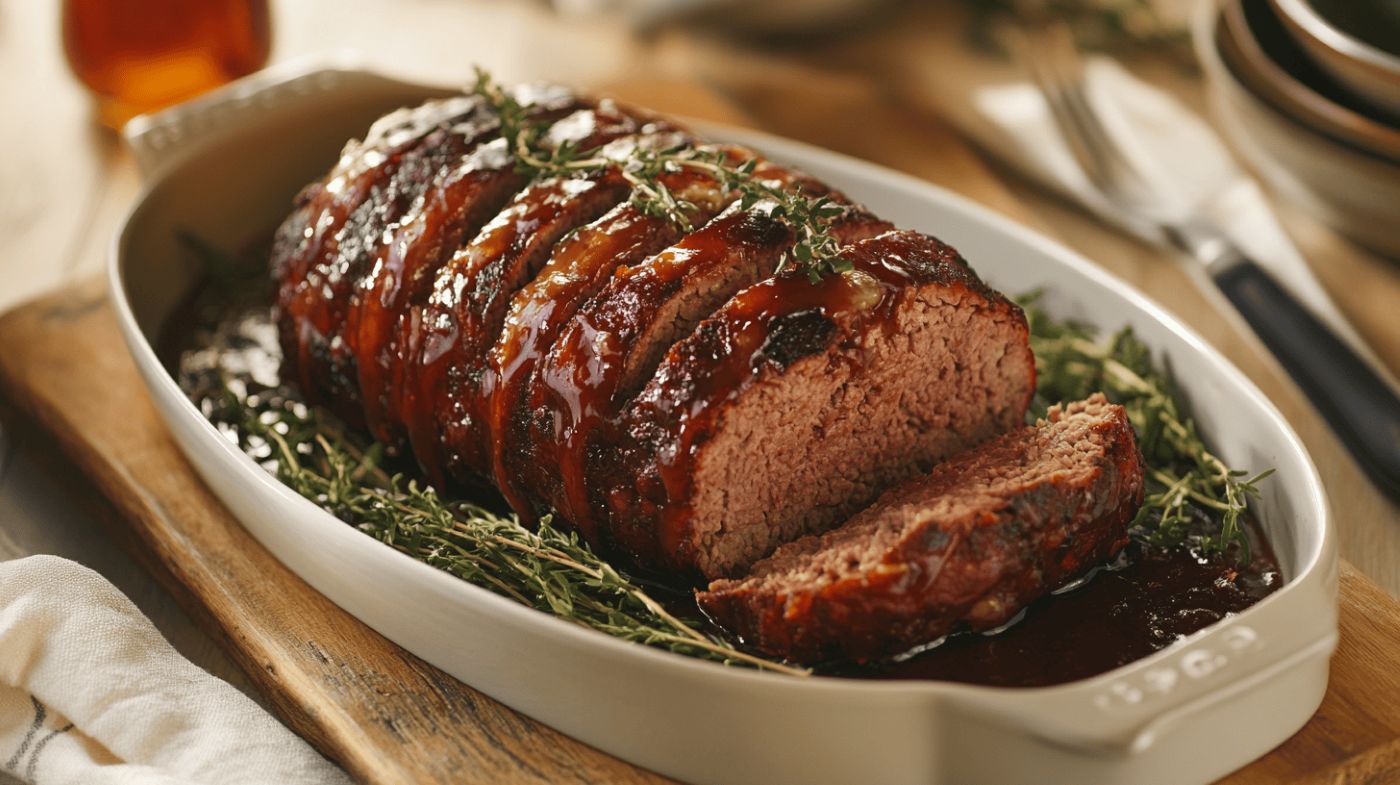 Juicy Meatloaf Sliced to Perfection